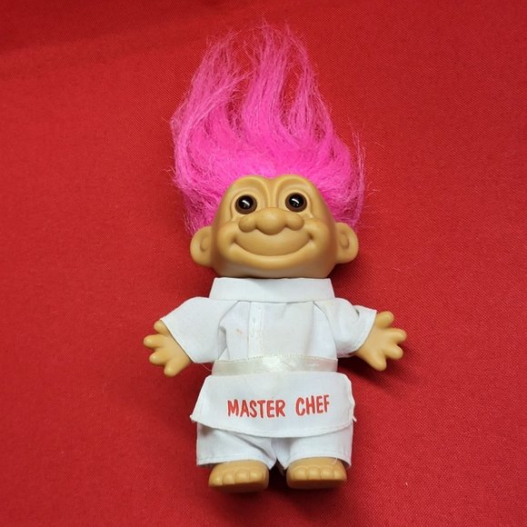 Vintage Russ Master Chef Troll Pink Hair - Picture 8 of 13